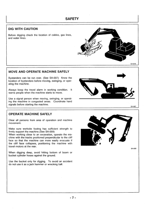 HITACHI EX300-2, EX300LC-2, EX300H-2, EX300LCH-2 EXCAVATOR OPERATOR MANUAL EM15KNA11