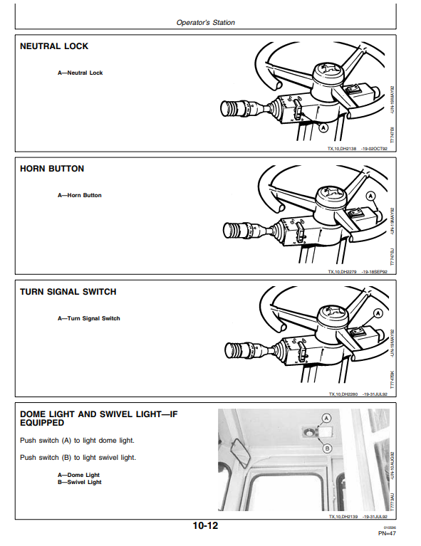 JOHN DEERE 544G, 544G LL, AND 544G TC, 624G, 644G LOADER OPERATOR MANUAL OMT158711