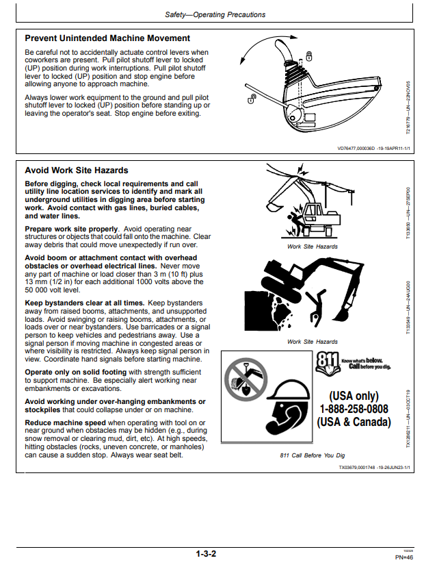 JOHN DEERE 160 P EXCAVATOR OPERATOR MANUAL OMT499734X019
