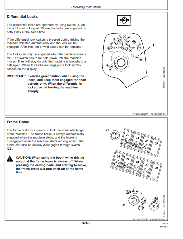JOHN DEERE 770D HARVESTER OPERATOR MANUAL OMF064376