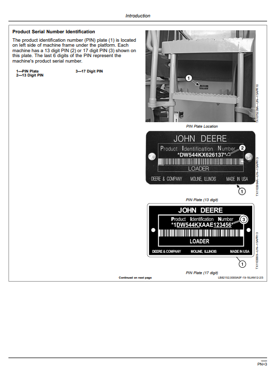 JOHN DEERE 544K 4WD LOADER OPERATOR MANUAL OMT260582
