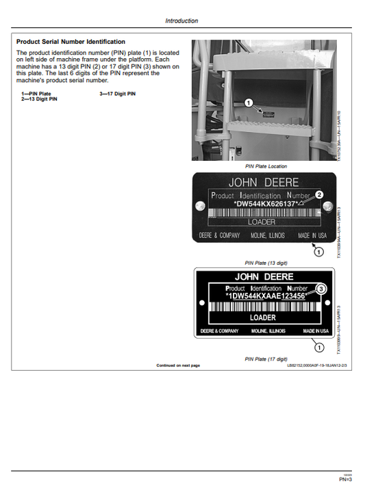JOHN DEERE 544K 4WD LOADER OPERATOR MANUAL OMT260582