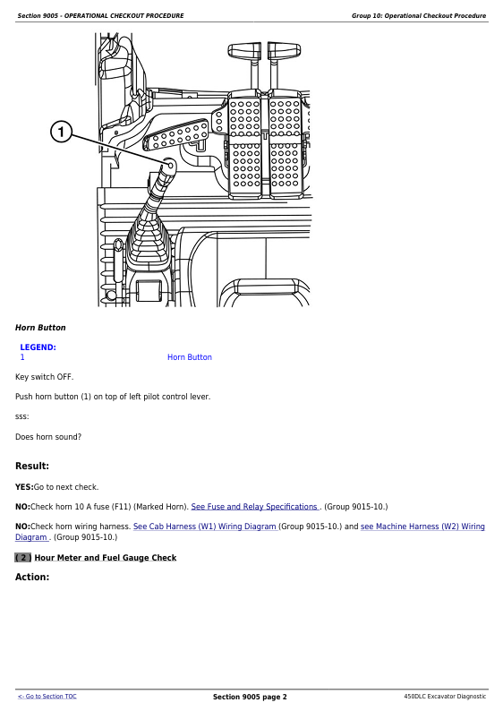 JOHN DEERE 450DLC EXCAVATOR DIAGNOSTIC OPERATION AND TEST MANUAL TM2361
