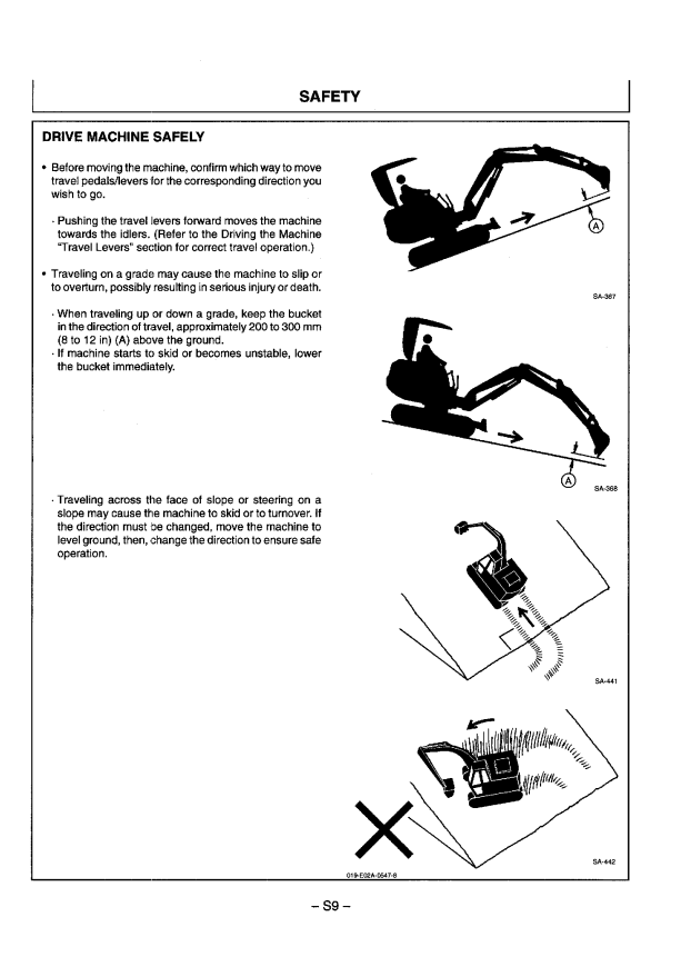 HITACHI EX40U, EX50U EXCAVATOR OPERATOR MANUAL EM1AV11