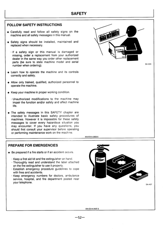 HITACHI EX300-3C, EX300LC-3C, EX310H-3C, EX300LCH-3C EXCAVATOR OPERATOR MANUAL EM15MNA11