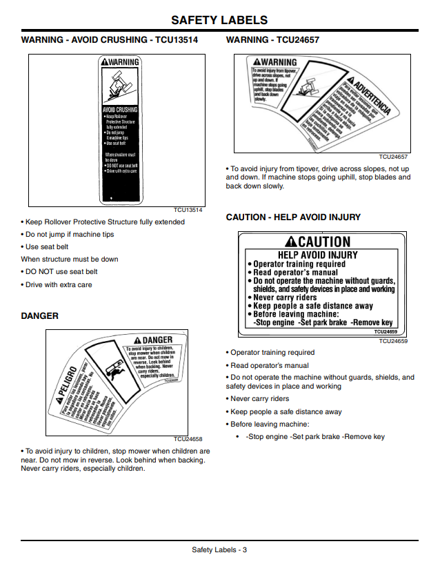 JOHN DEERE Z910A, Z920A, Z925A, Z930A, Z950A, Z960A, Z970A ZTRAK™ PRO SERIES OPERATOR MANUAL OMTCU27228E