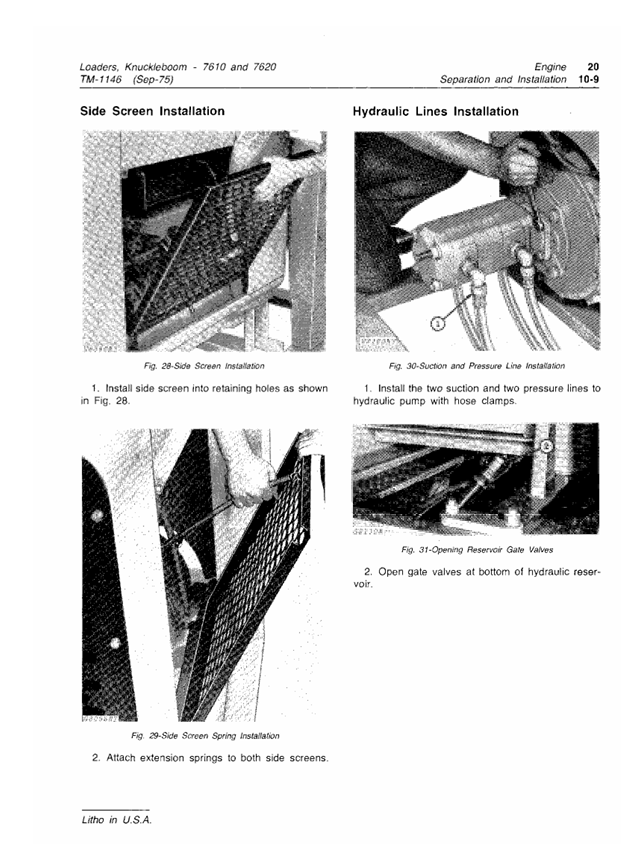 JOHN DEERE 7610 AND 7620 KNUCKLEBOOM LOADER TECHNICAL MANUAL TM1146