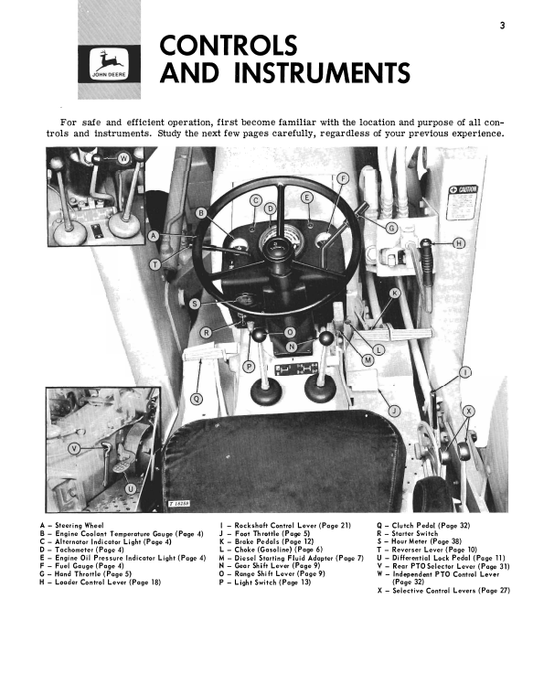 JOHN DEERE JD 300, 7320 LOADER OPERATOR MANUAL OMT32951