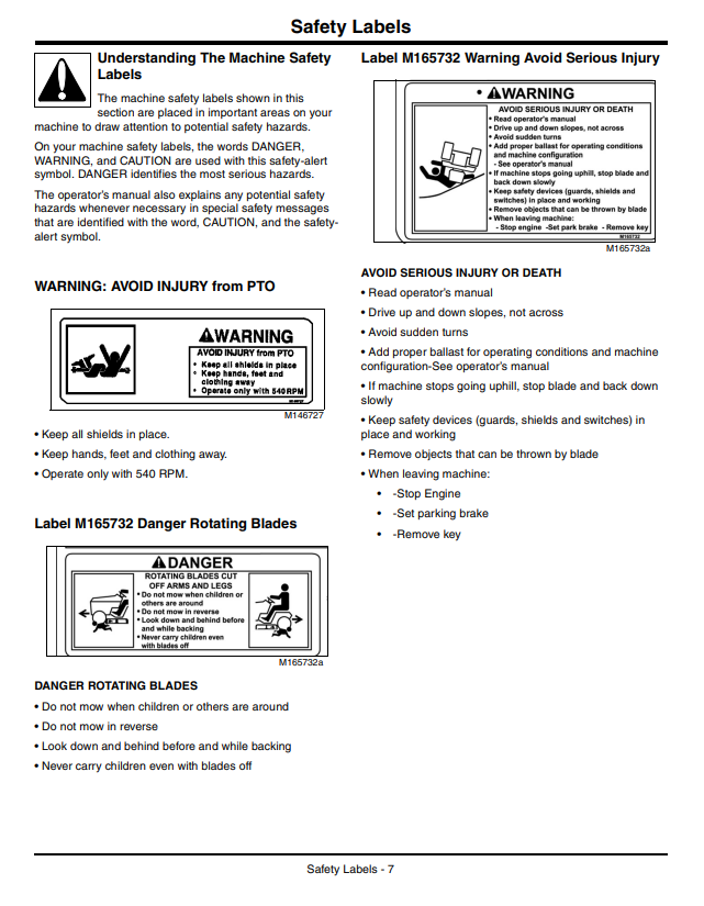 JOHN DEERE X750, X754, X758 TRACTOR OPERATOR MANUAL OMM166906
