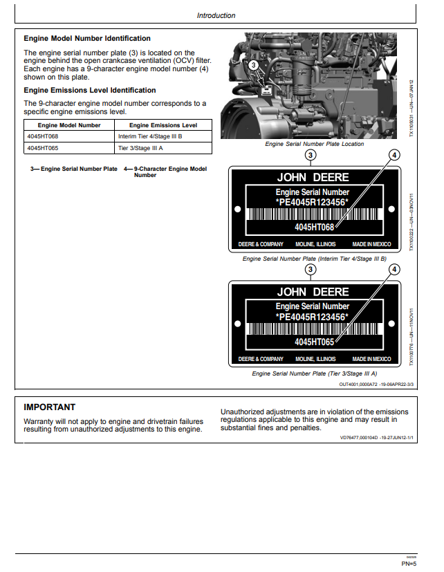 JOHN DEERE 160GLC AND 180GLC EXCAVATOR OPERATOR MANUAL OMT306200