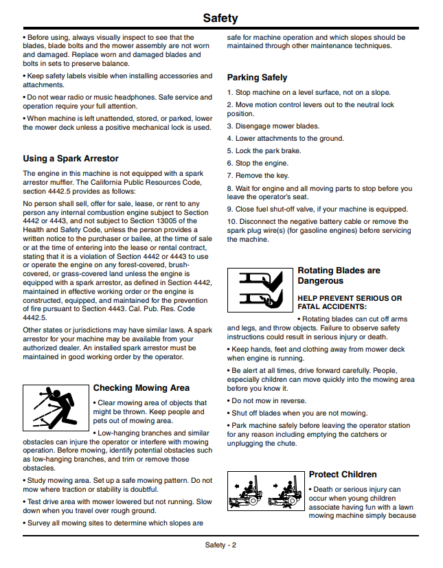 JOHN DEERE Z910A, Z920A, Z925A, Z925A EFI, Z930A, Z950A, Z960A, Z970A ZTRAK™ PRO SERIES OPERATOR MANUAL OMTCU30355