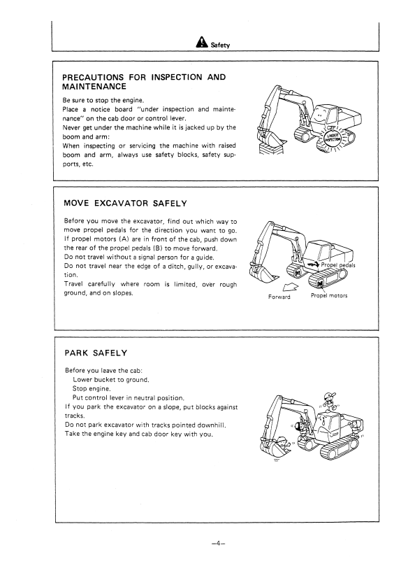 HITACHI UH063 HYDRAULIC EXCAVATOR OPERATOR MANUAL EM12944