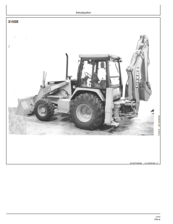 JOHN DEERE 310SE AND 315 SIDESHIFT BACKHOE LOADER OPERATOR MANUAL OMT153356