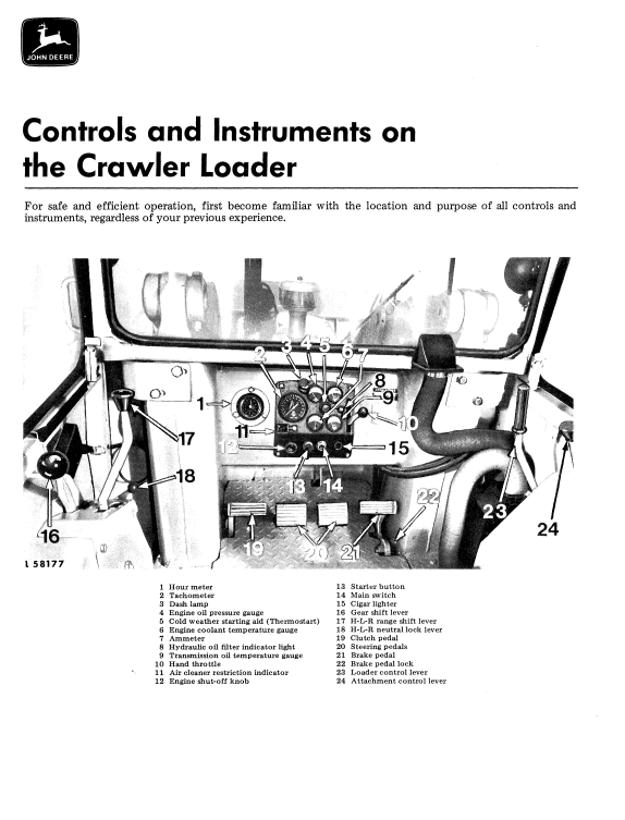 JOHN DEERE 450A CRAWLER LOADER OPERATOR MANUAL OML2742