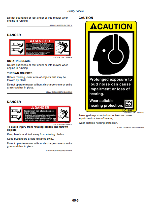 JOHN DEERE Z700E, Z700M, Z700R ZTRAK SERIES GAS OPERATOR MANUAL OMUC42965