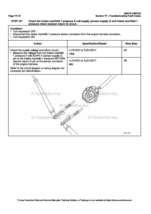 JOHN DEERE CUMMIN ENGINE QSK19 CM2150 4022094-VOL1 REPAIR MANUAL