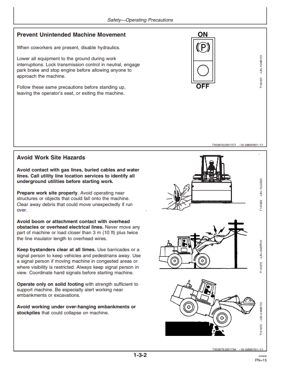 JOHN DEERE 724J LOADER OPERATOR MANUAL OMT182027