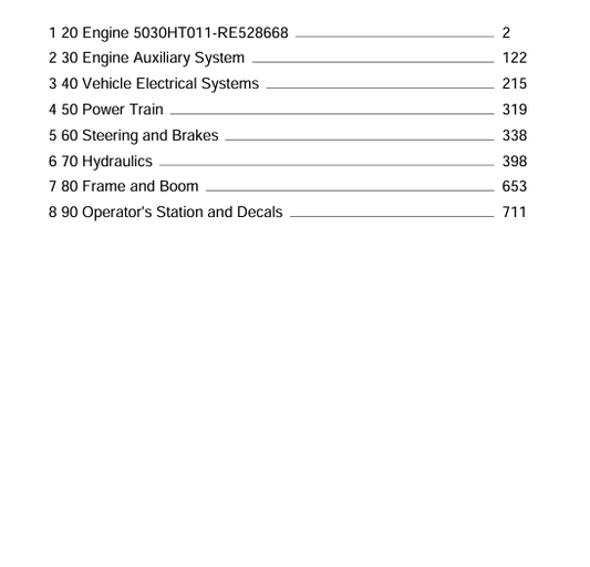 JOHN DEERE 329D SKID STEER PARTS CATALOG MANUAL PC10142