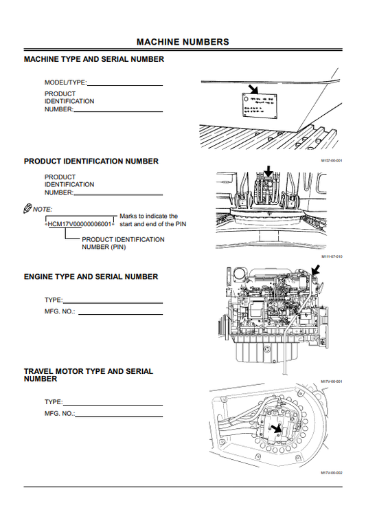 HITACHI ZAXIS 800, 850H EXCAVATOR OPERATOR MANUAL EM17V11