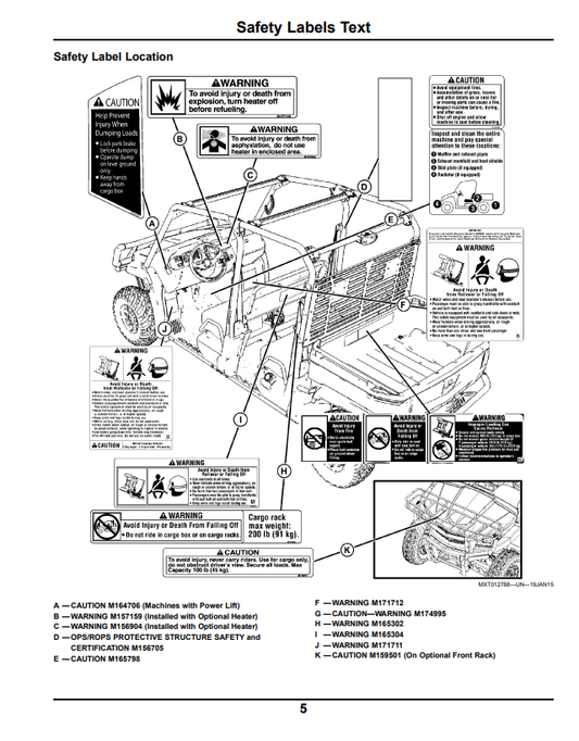 JOHN DEERE XUV 550 S4 GATOR™ UTILITY VEHICLE OPERATOR MANUAL OMM175197