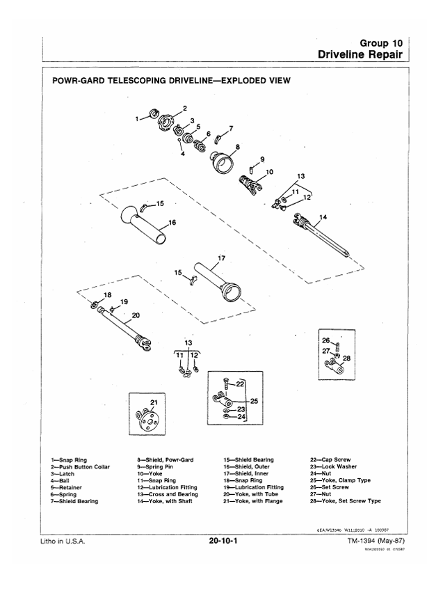 JOHN DEERE 3, 6, 8 & 9 ROTARY CUTTER TECHNICAL MANUAL TM1394