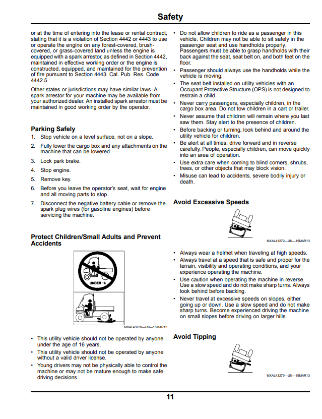 JOHN DEERE GATOR™ UTILITY VEHICLE XUV 825I S4 OPERATOR MANUAL OMM171400