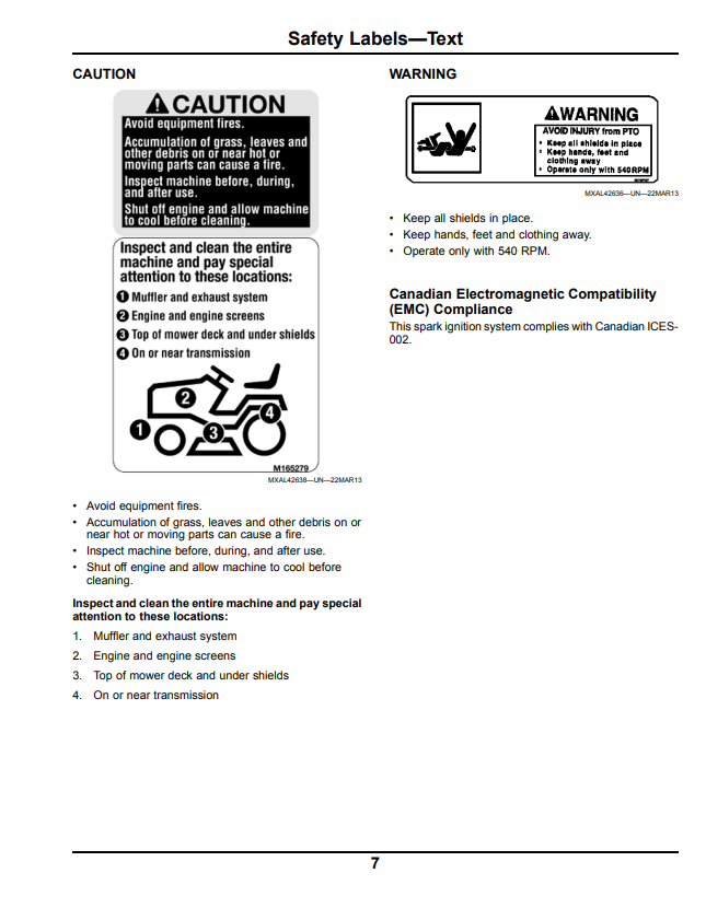 JOHN DEERE X750, X754, AND X758 HEAVY DUTY GARDEN TRACTOR OPERATOR MANUAL OMM172667