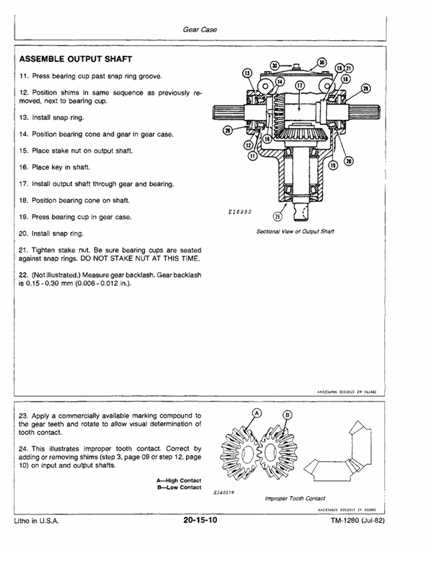 JOHN DEERE 135 DRAPER PLATFORM TECHNICAL MANUAL TM1280