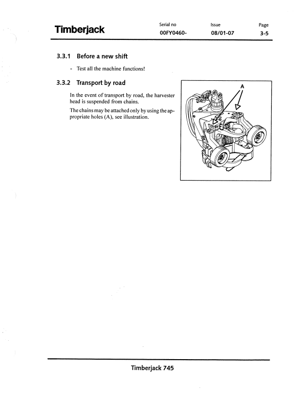 JOHN DEERE 745 HARVESTING HEAD OPERATOR MANUAL F062416