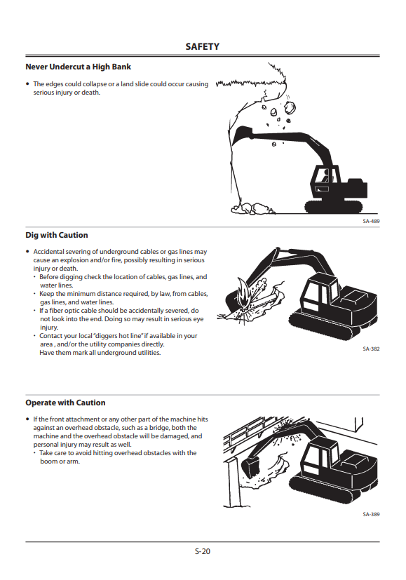 HITACHI ZAXIS 345USLC-6N HYDRAULIC EXCAVATOR OPERATOR MANUAL ENMDD5NA12