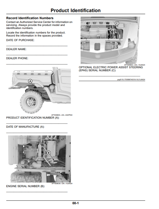 JOHN DEERE XUV 845E, XUV 845M, XUV 845R GATOR™ UTILITY VEHICLES OPERATOR MANUAL OMUC36615