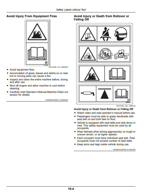 JOHN DEERE XUV 845E, XUV 845M, XUV 845R GATOR™ UTILITY VEHICLES OPERATOR MANUAL OMUC36615