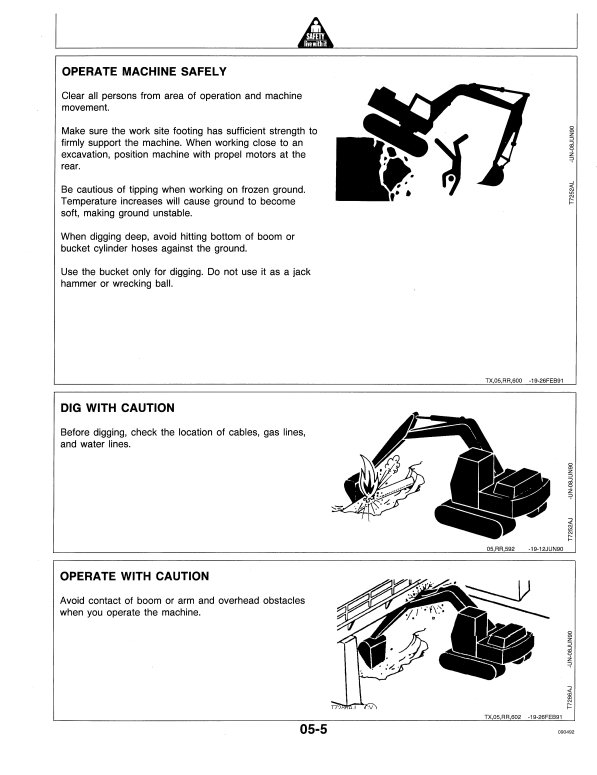 JOHN DEERE 892D-LC EXCAVATOR OPERATOR MANUAL OMT144583