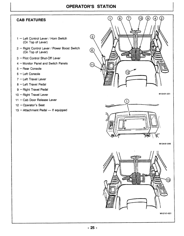 HITACHI EX400-3, EX400LC-3, EX400H-3, EX400LCH-3 EXCAVATOR OPERATOR MANUAL EM16614