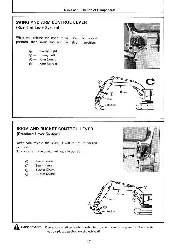 HITACHI EX60 HYDRAULIC EXCAVATOR OPERATOR MANUAL EM10714