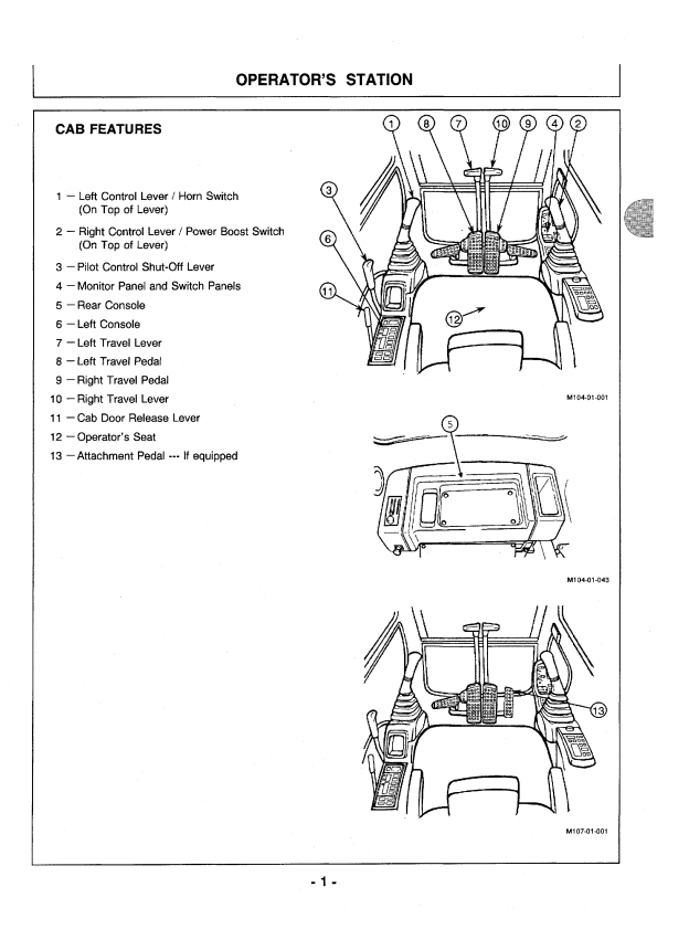 HITACHI EX400-3C, EX400LC-3C, EX450H-3C, EX450LCH-3C EXCAVATOR OPERATOR MANUAL EM16A11