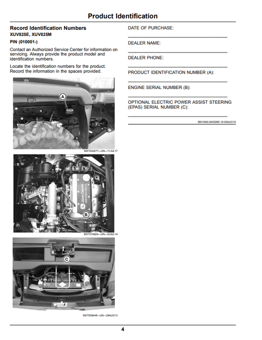 JOHN DEERE XUV825E, XUV825M GATOR™ UTILITY VEHICLE OPERATOR MANUAL OMUC18523