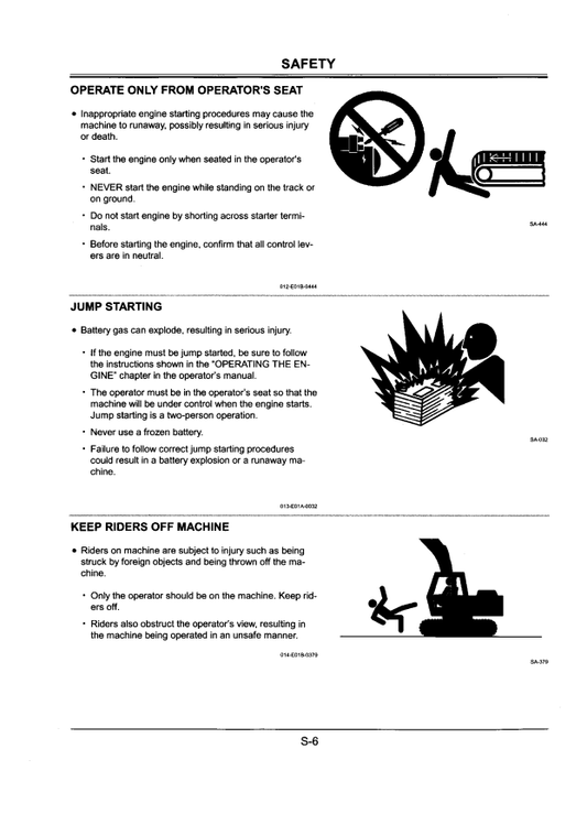 HITACHI EX400-5, EX400LC-5, EX450LC-5, EX450H-5, EX450LCH-5 EXCAVATOR OPERATOR MANUAL EM16C22