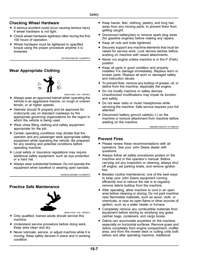 JOHN DEERE XUV875M, XUV875R GATOR™ UTILITY VEHICLES OPERATOR MANUAL OMUC36620