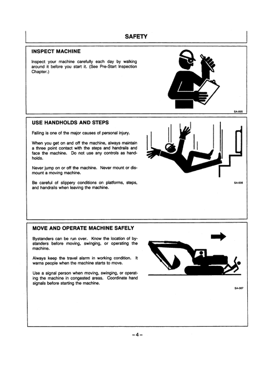 HITACHI EX700 EXCAVATOR OPERATOR MANUAL EM17224
