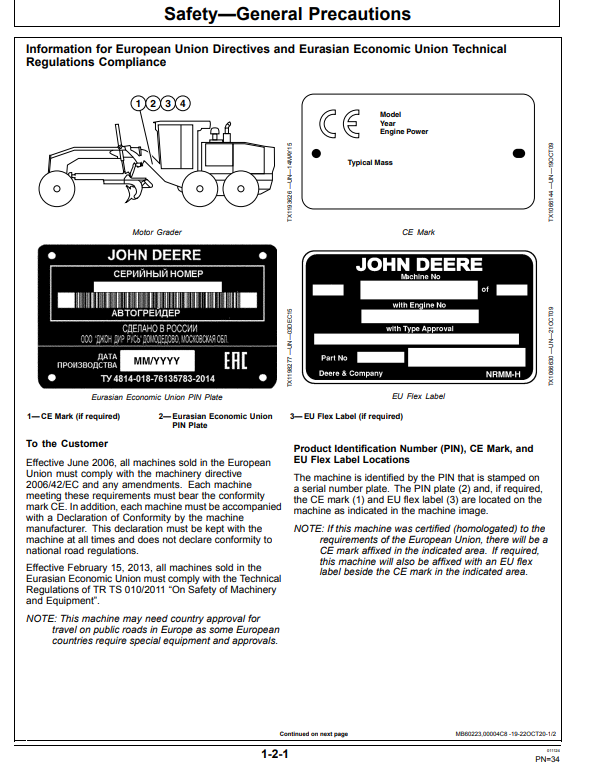 JOHN DEERE 315SL AND 325SL BACKHOE LOADER OPERATOR MANUAL OMT446352X019