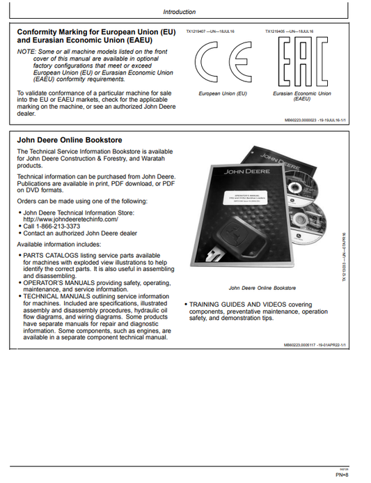 JOHN DEERE 30G EXCAVATOR OPERATOR MANUAL OMT398500X19