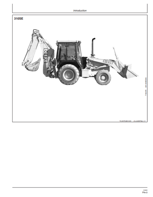 JOHN DEERE 310SE AND 315SE SIDESHIFT BACKHOE LOADER OPERATOR MANUAL OMT184377