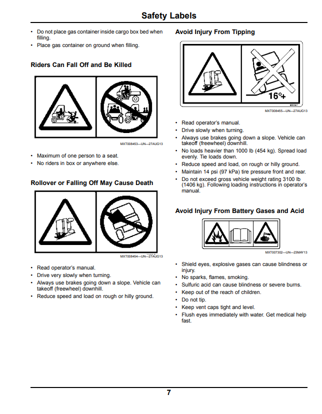 JOHN DEERE XUV 825I GATOR™ UTILITY VEHICLE OPERATOR MANUAL OMM171355