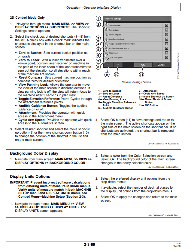 JOHN DEERE 210 P, 350 P, 380 P, 470 P EXCAVATOR GRADE GUIDANCE AND SMARTGRADE™ OPERATOR MANUAL OMT473969X019