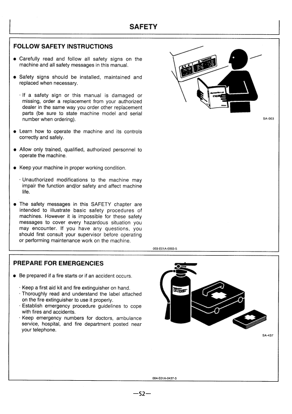 HITACHI EX550-3, EX550LC-3, EX600LCH-3, EX600H-3 EXCAVATOR OPERATOR MANUAL EM17B11