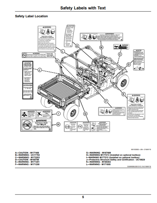 JOHN DEERE XUV825M S4 GATOR™ UTILITY VEHICLES OPERATOR MANUAL OMUC23878