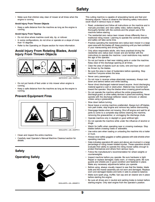 JOHN DEERE Z235 AND Z255, Z200 SERIES EZTRAK™ OPERATOR MANUAL OMM172177