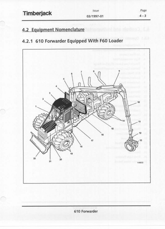 JOHN DEERE 610 FORWARDER OPERATOR MANUAL F293658B