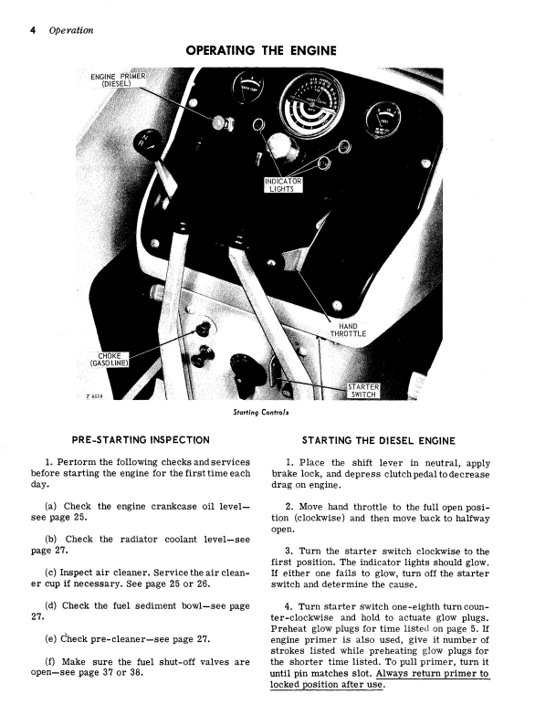 JOHN DEERE 1010 CRAWLER LOADER OPERATOR MANUAL OMT19259